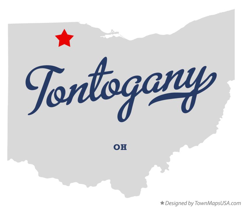 Map of Tontogany Ohio OH