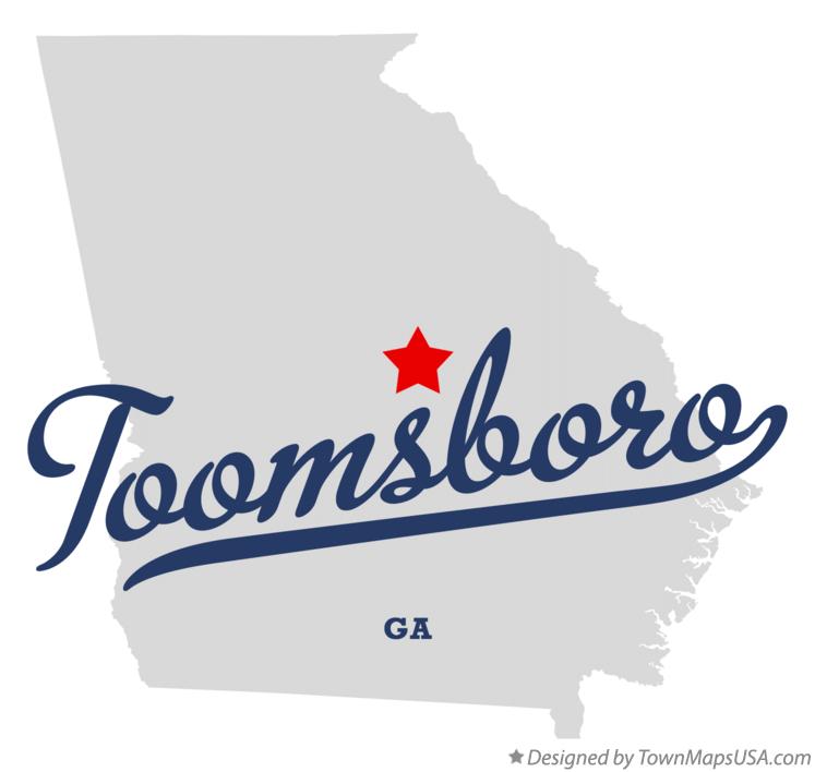 Map of Toomsboro Georgia GA