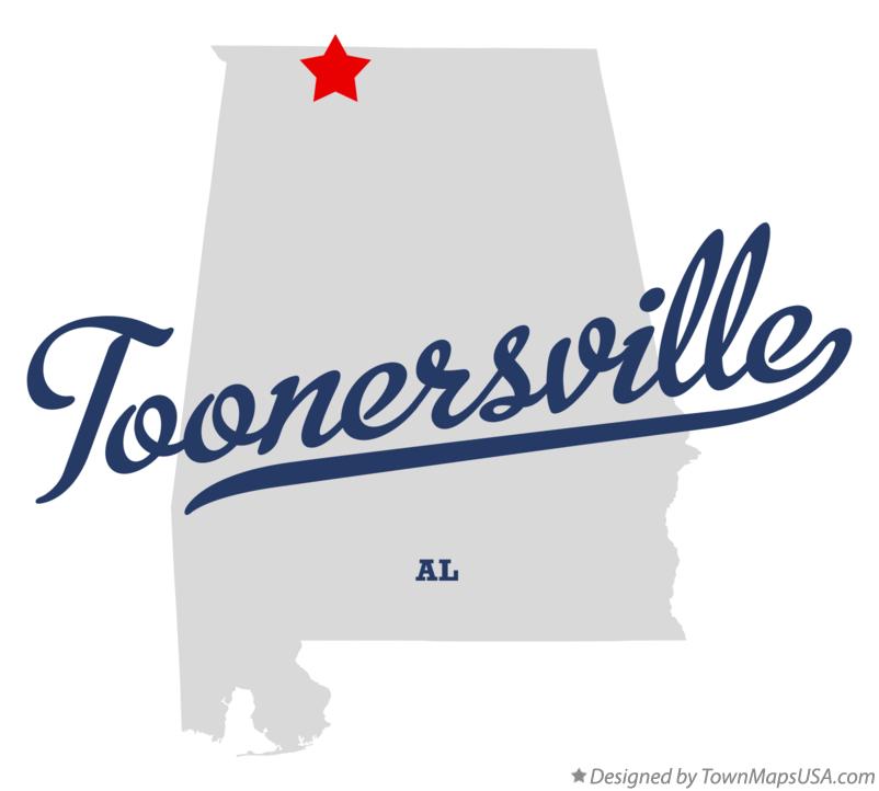 Map of Toonersville Alabama AL