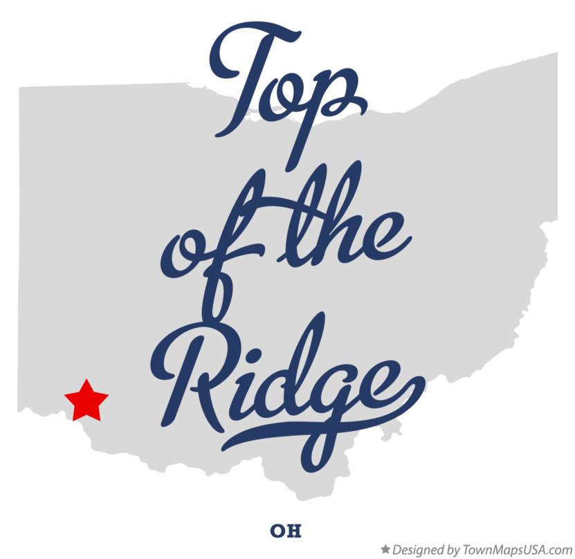Map of Top-of-the-Ridge Ohio OH
