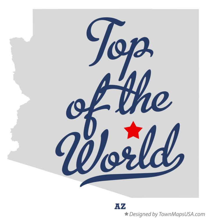 Map of Top-of-the-World Arizona AZ