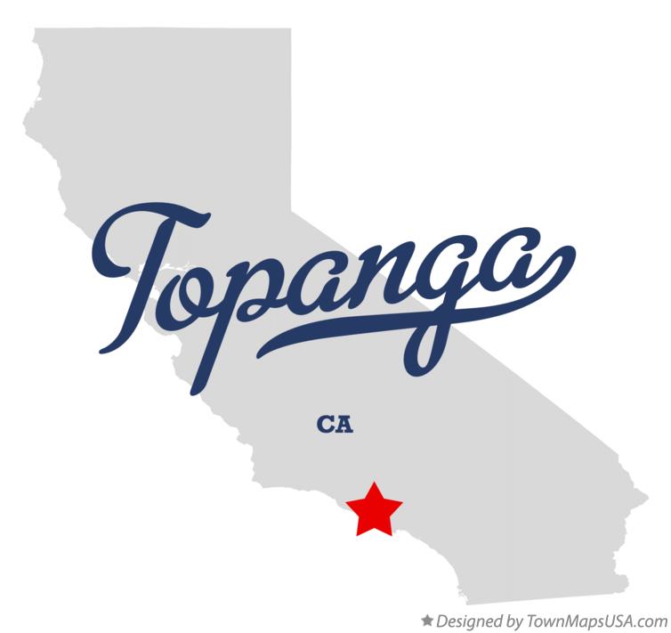 Map of Topanga California CA