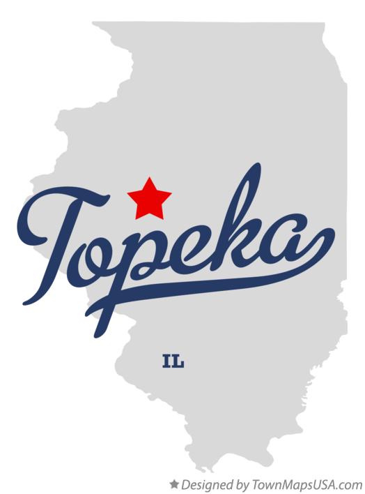 Map of Topeka Illinois IL