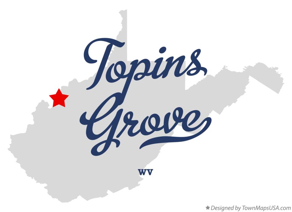 Map of Topins Grove West Virginia WV