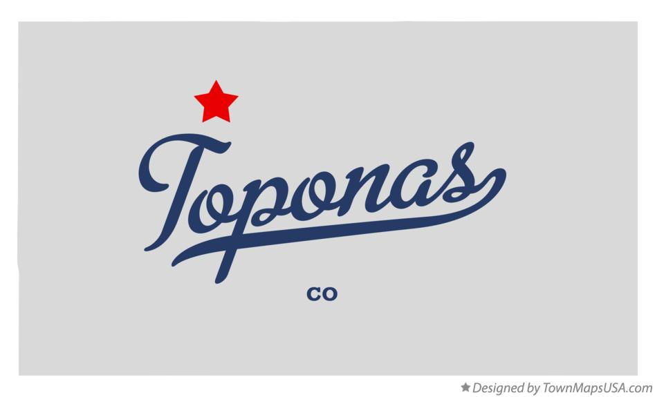 Map of Toponas Colorado CO