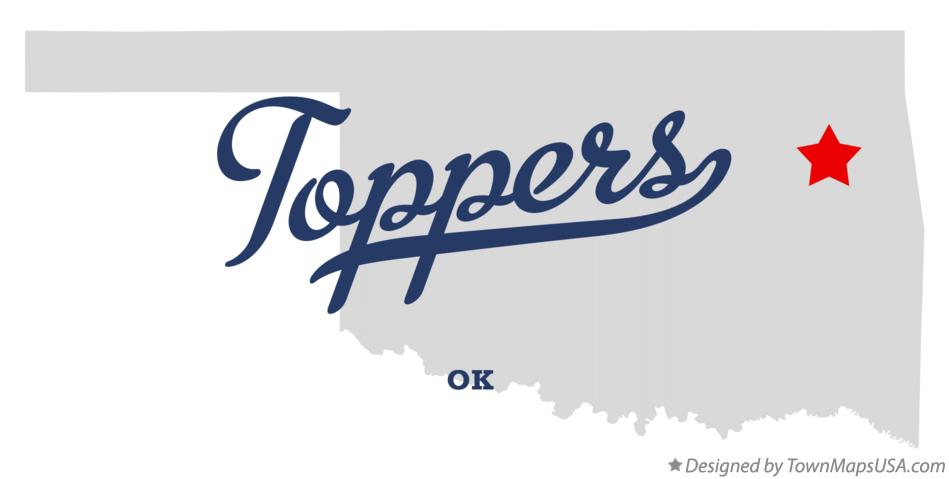 Map of Toppers Oklahoma OK