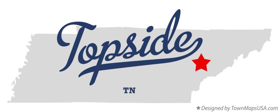 Map of Topside Tennessee TN