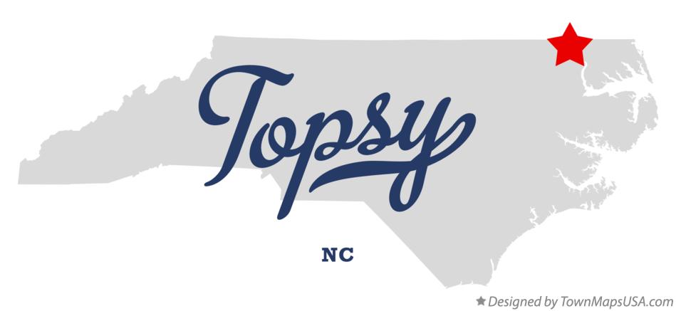 Map of Topsy North Carolina NC