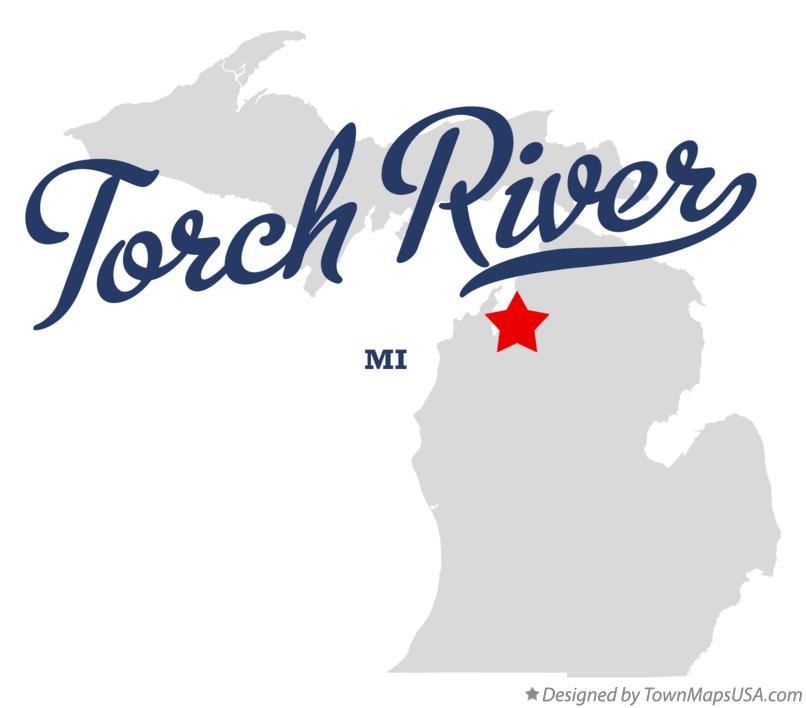 Map of Torch River Michigan MI