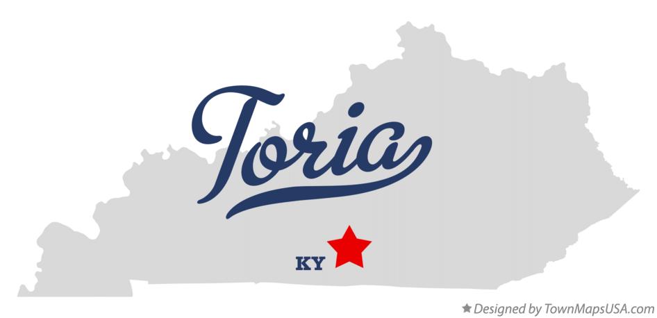Map of Toria Kentucky KY