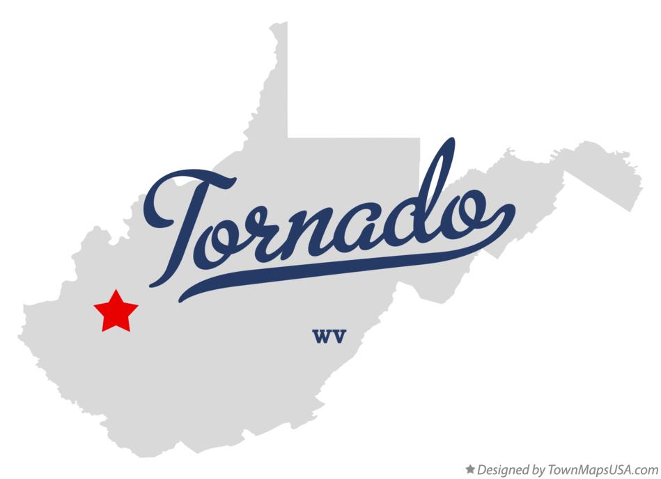 Map of Tornado West Virginia WV