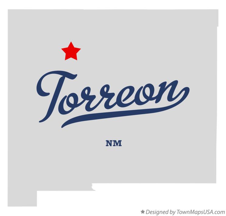 Map of Torreon New Mexico NM