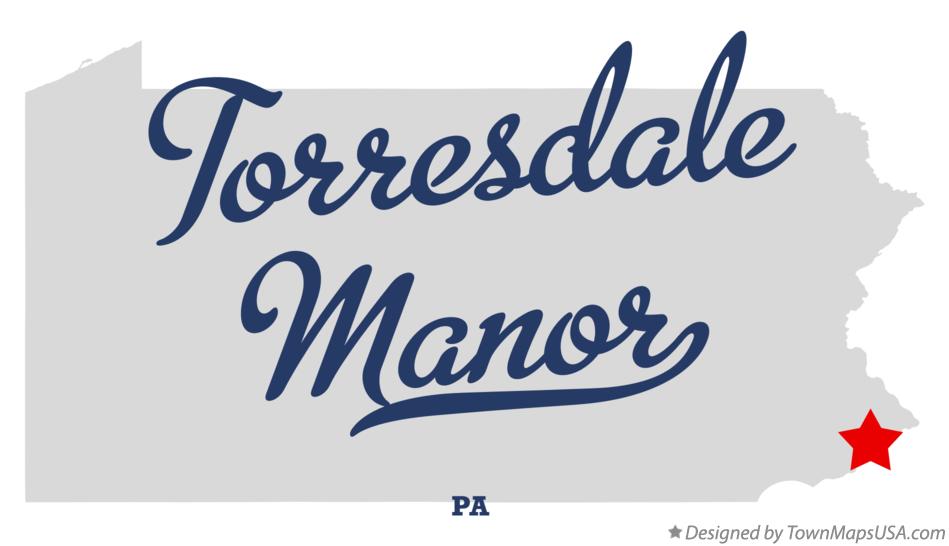 Map of Torresdale Manor Pennsylvania PA