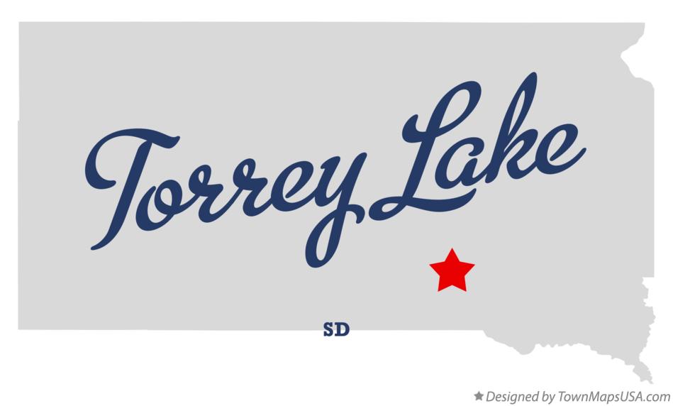 Map of Torrey Lake South Dakota SD
