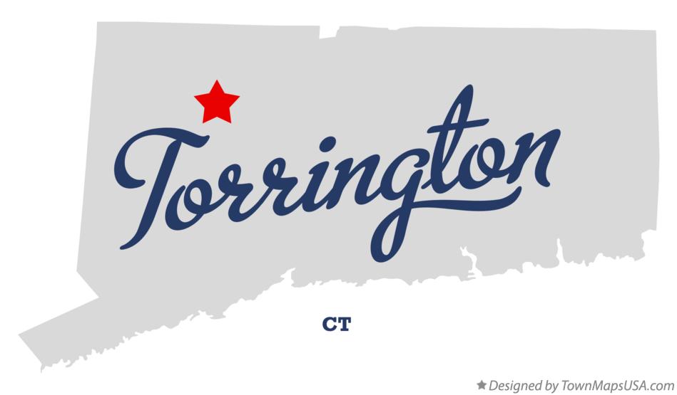 Map of Torrington Connecticut CT