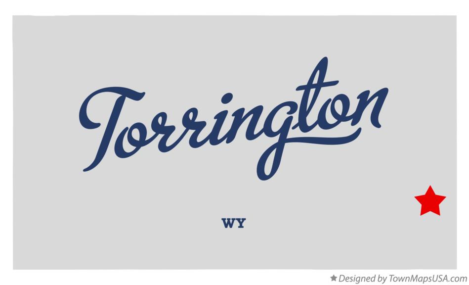 Map of Torrington Wyoming WY