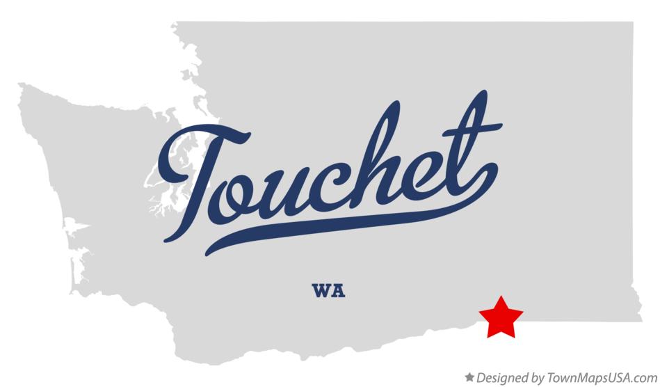 Map of Touchet Washington WA