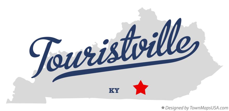 Map of Touristville Kentucky KY
