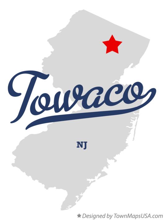 Map of Towaco New Jersey NJ