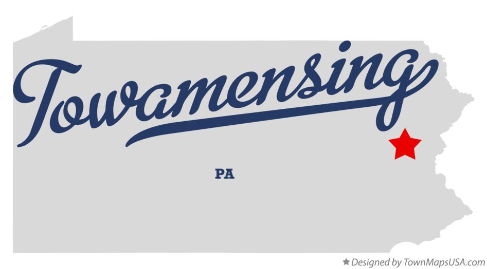 Map of Towamensing Pennsylvania PA