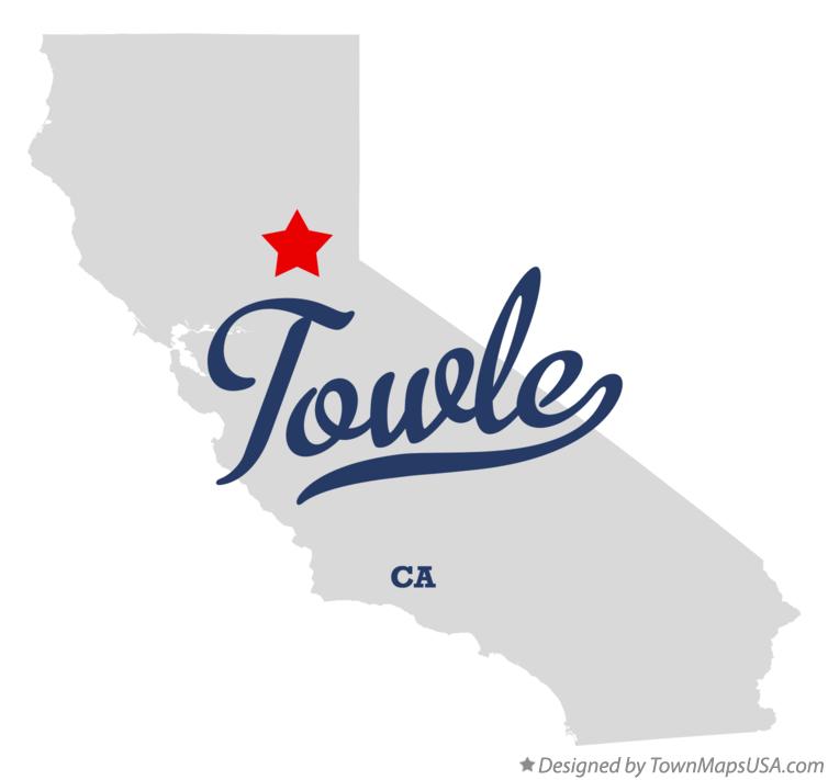 Map of Towle California CA