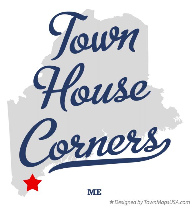 Map of Town House Corners Maine ME