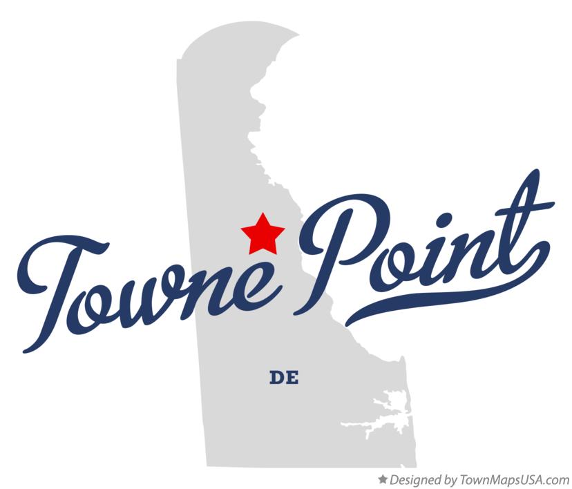 Map of Towne Point Delaware DE