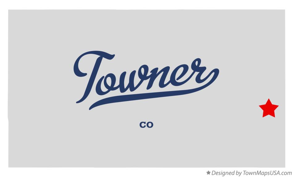 Map of Towner Colorado CO