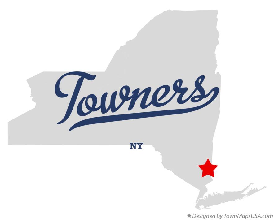 Map of Towners New York NY