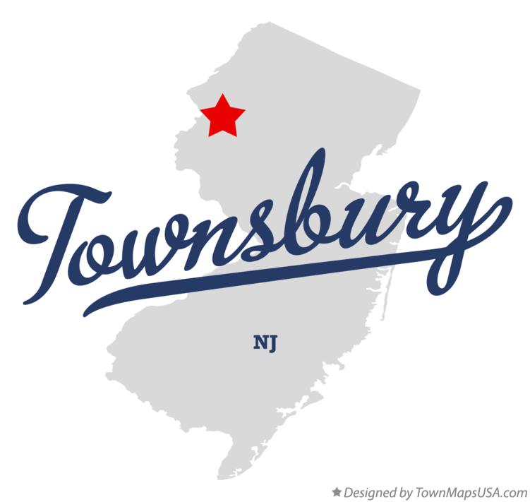 Map of Townsbury New Jersey NJ