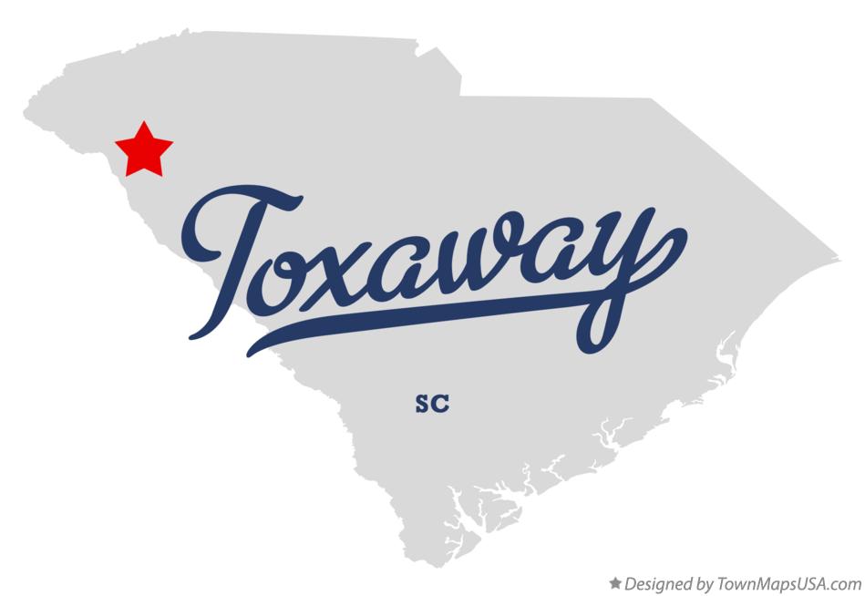 Map of Toxaway South Carolina SC
