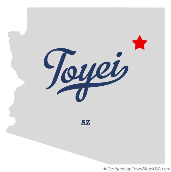 Map of Toyei Arizona AZ
