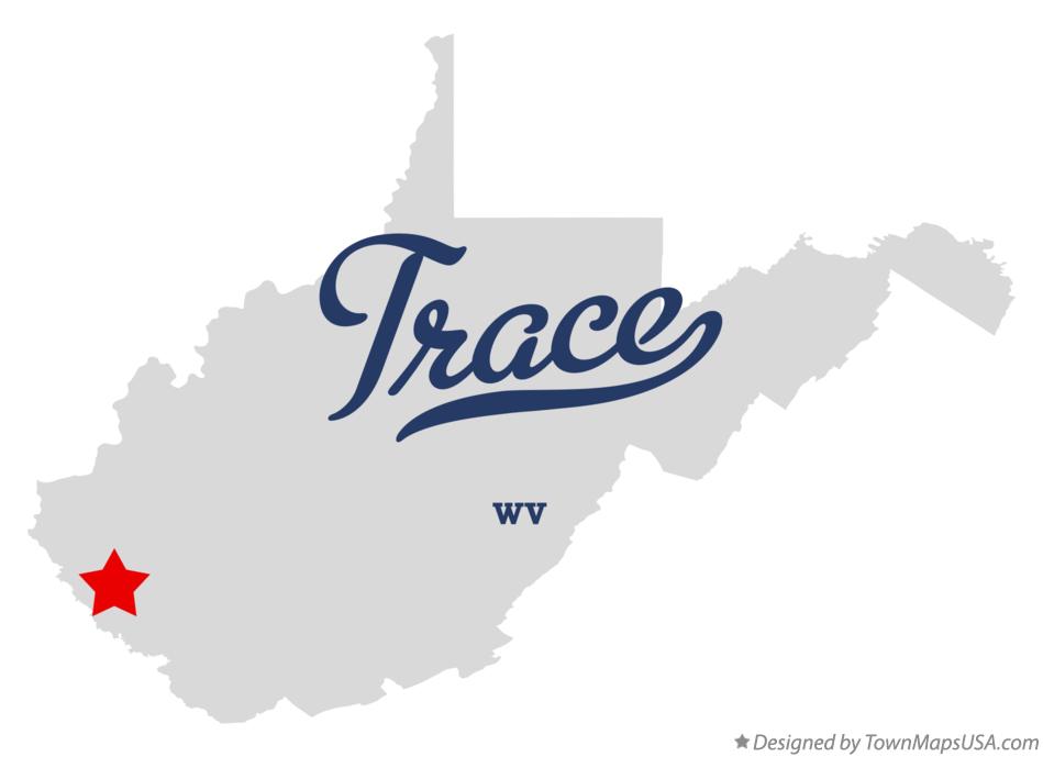 Map of Trace West Virginia WV