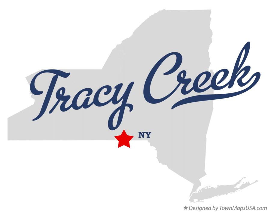 Map of Tracy Creek New York NY