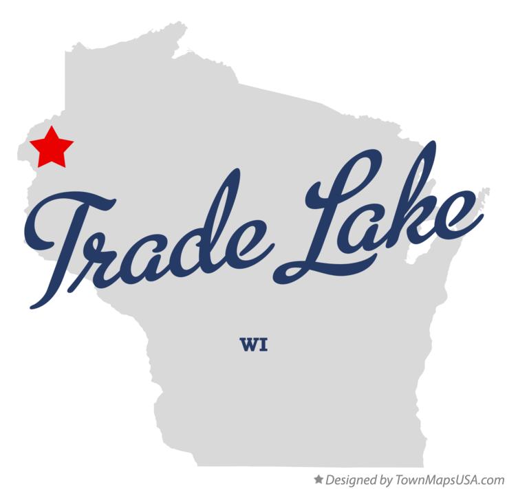 Map of Trade Lake Wisconsin WI