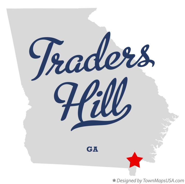 Map of Traders Hill Georgia GA