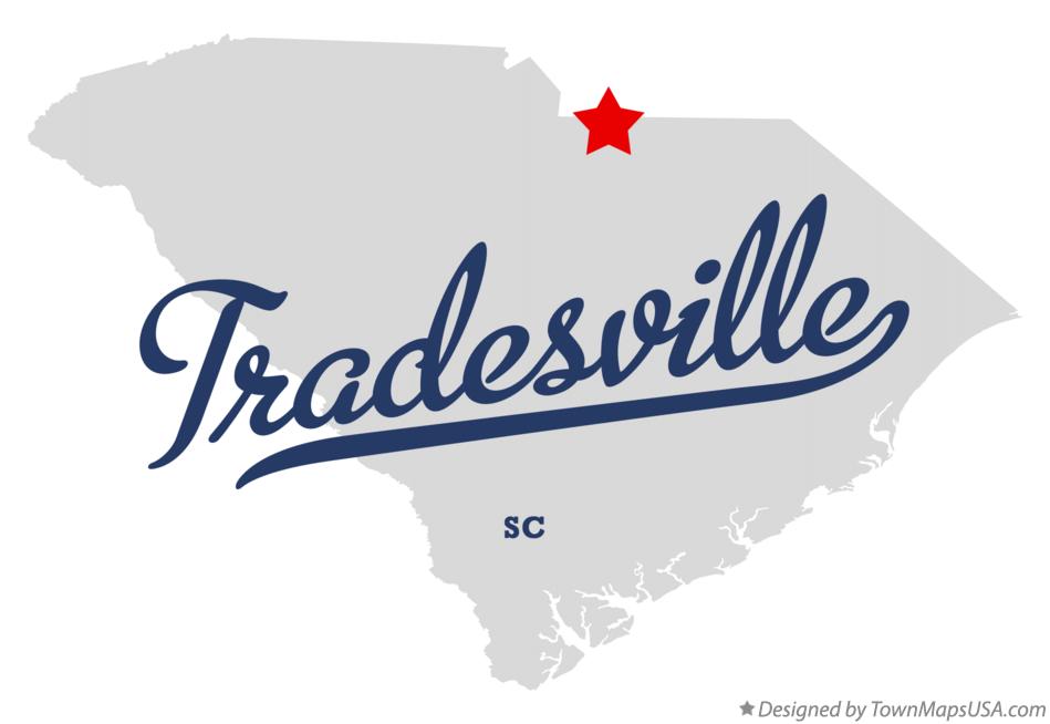Map of Tradesville South Carolina SC
