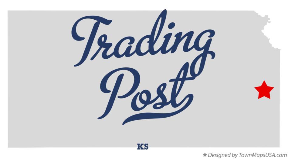 Map of Trading Post Kansas KS