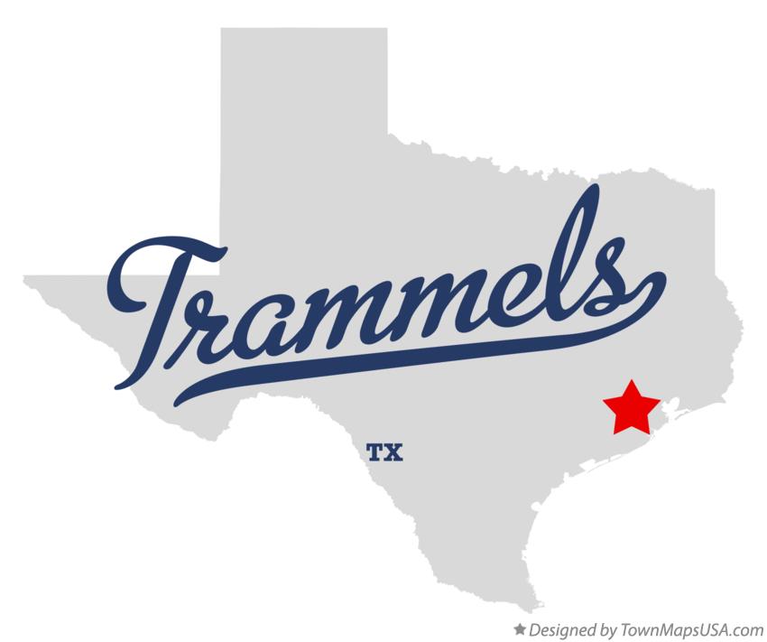 Map of Trammels Texas TX