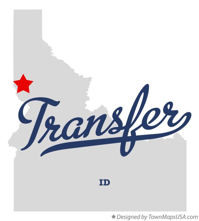 Map of Transfer Idaho ID