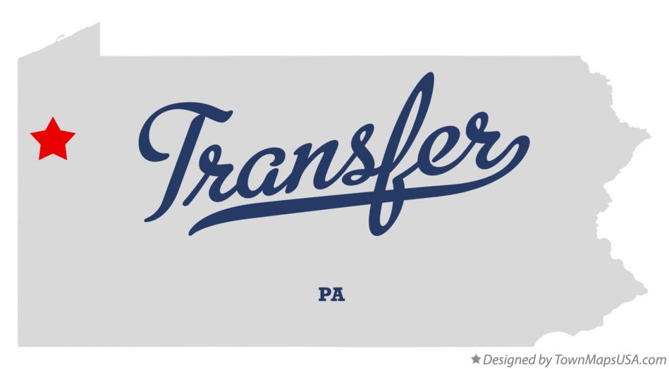 Map of Transfer Pennsylvania PA
