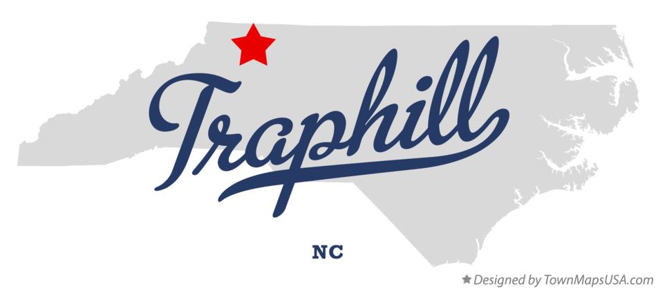 Map of Traphill North Carolina NC