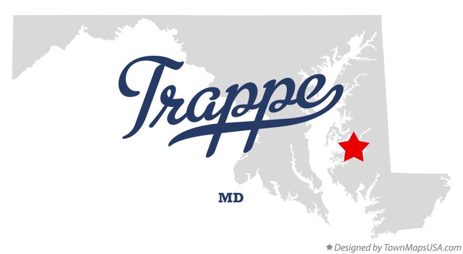 Map of Trappe Maryland MD