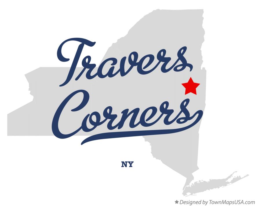 Map of Travers Corners New York NY