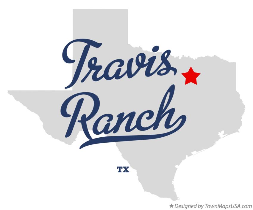 Map of Travis Ranch Texas TX