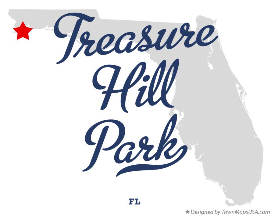 Map of Treasure Hill Park Florida FL