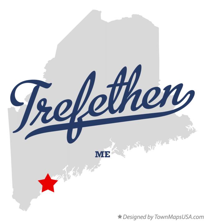 Map of Trefethen Maine ME