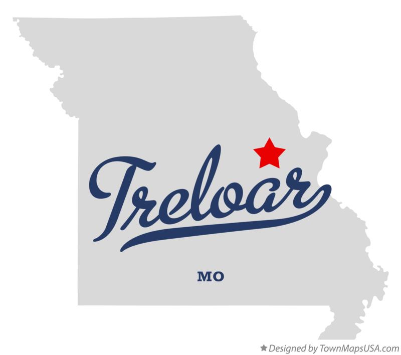 Map of Treloar Missouri MO