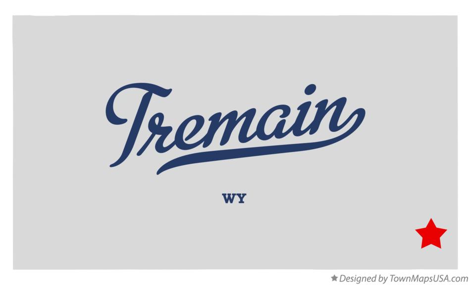 Map of Tremain Wyoming WY