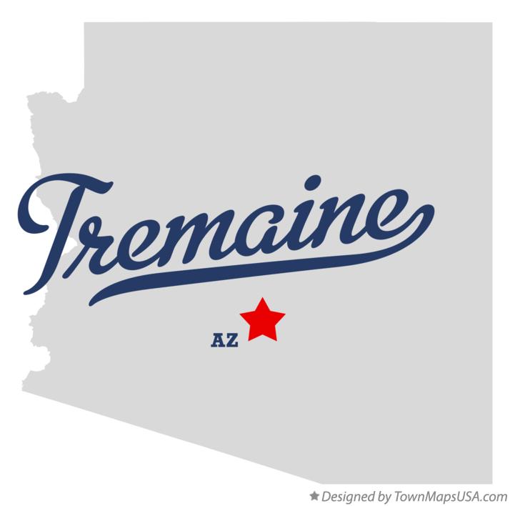 Map of Tremaine Arizona AZ